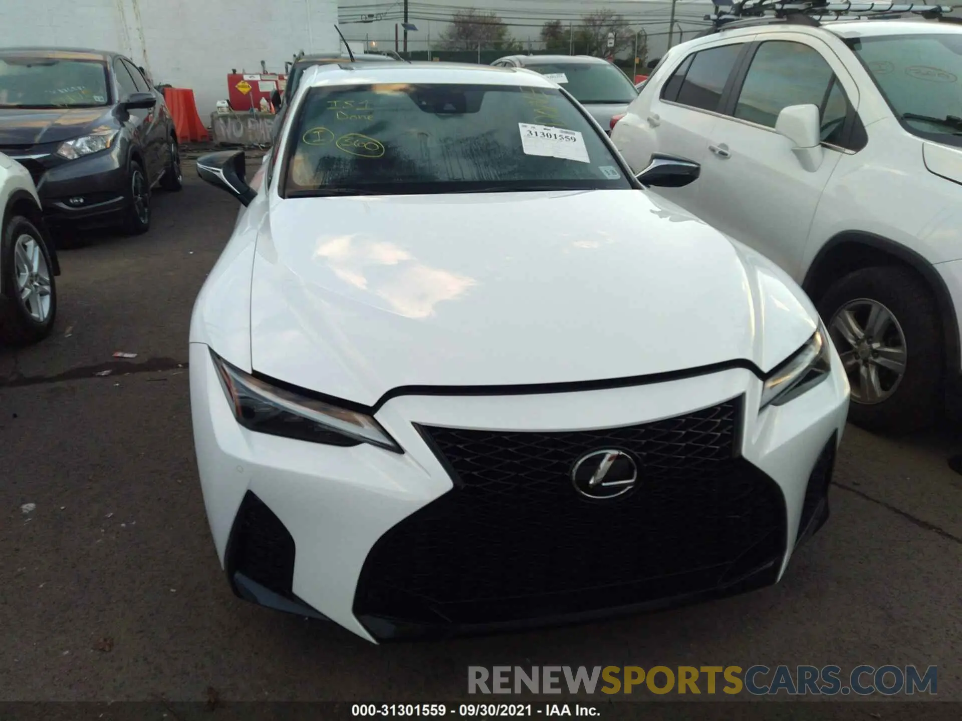6 fotografías del automóvil dañado JTHGZ1E22M5019497 LEXUS IS 2021