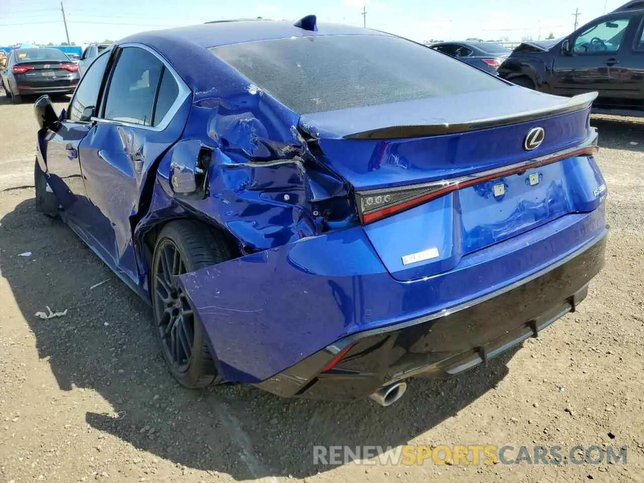3 fotografías del automóvil dañado JTHGZ1E25M5018795 LEXUS IS 2021