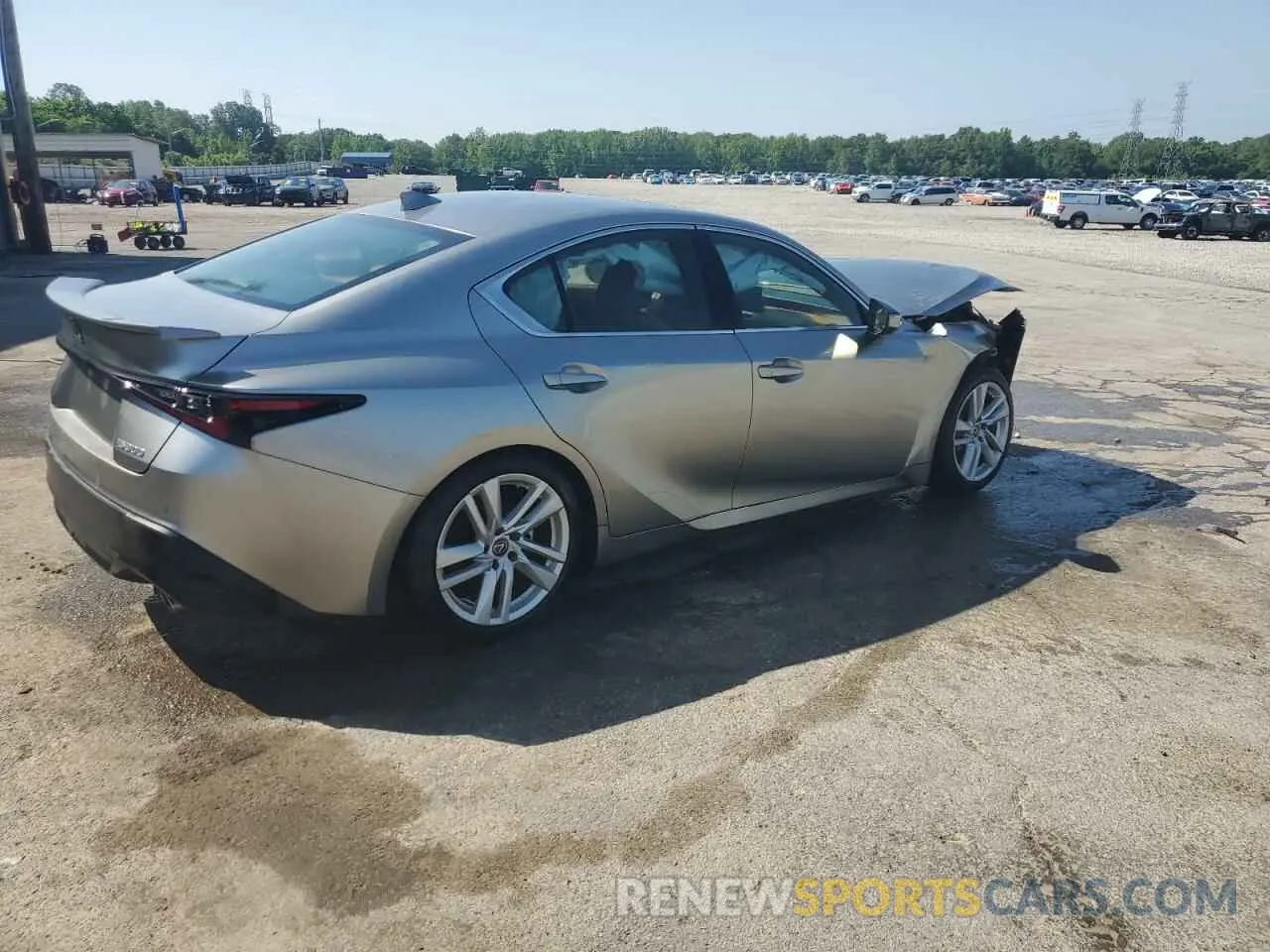 3 fotografías del automóvil dañado JTHCA1D24N5122168 LEXUS IS 2022