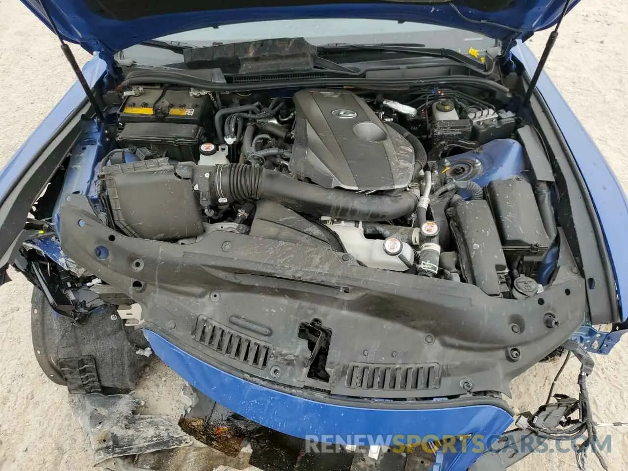 12 fotografías del automóvil dañado JTHDA1D20N5121281 LEXUS IS 2022