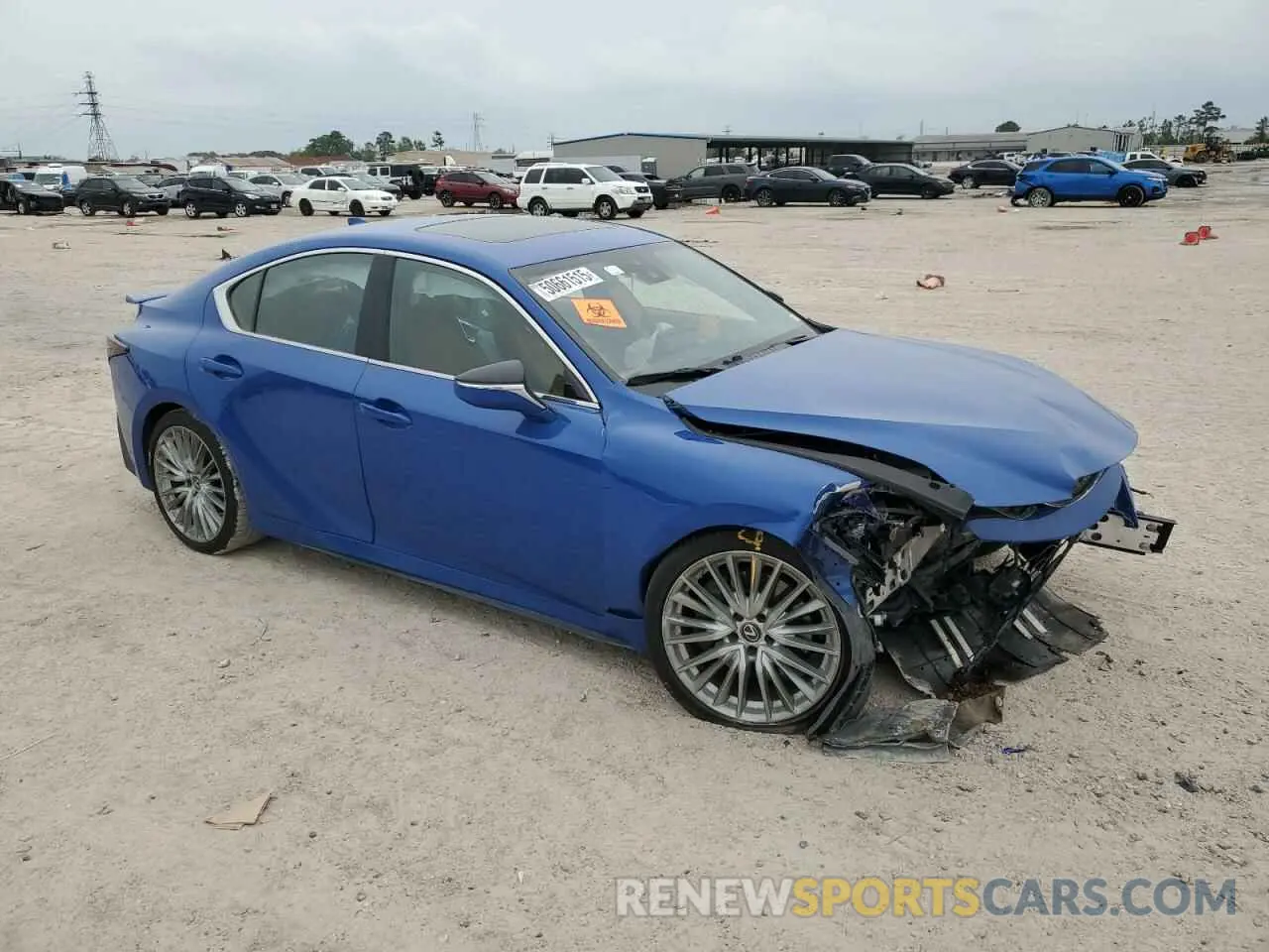 4 fotografías del automóvil dañado JTHDA1D20N5121281 LEXUS IS 2022