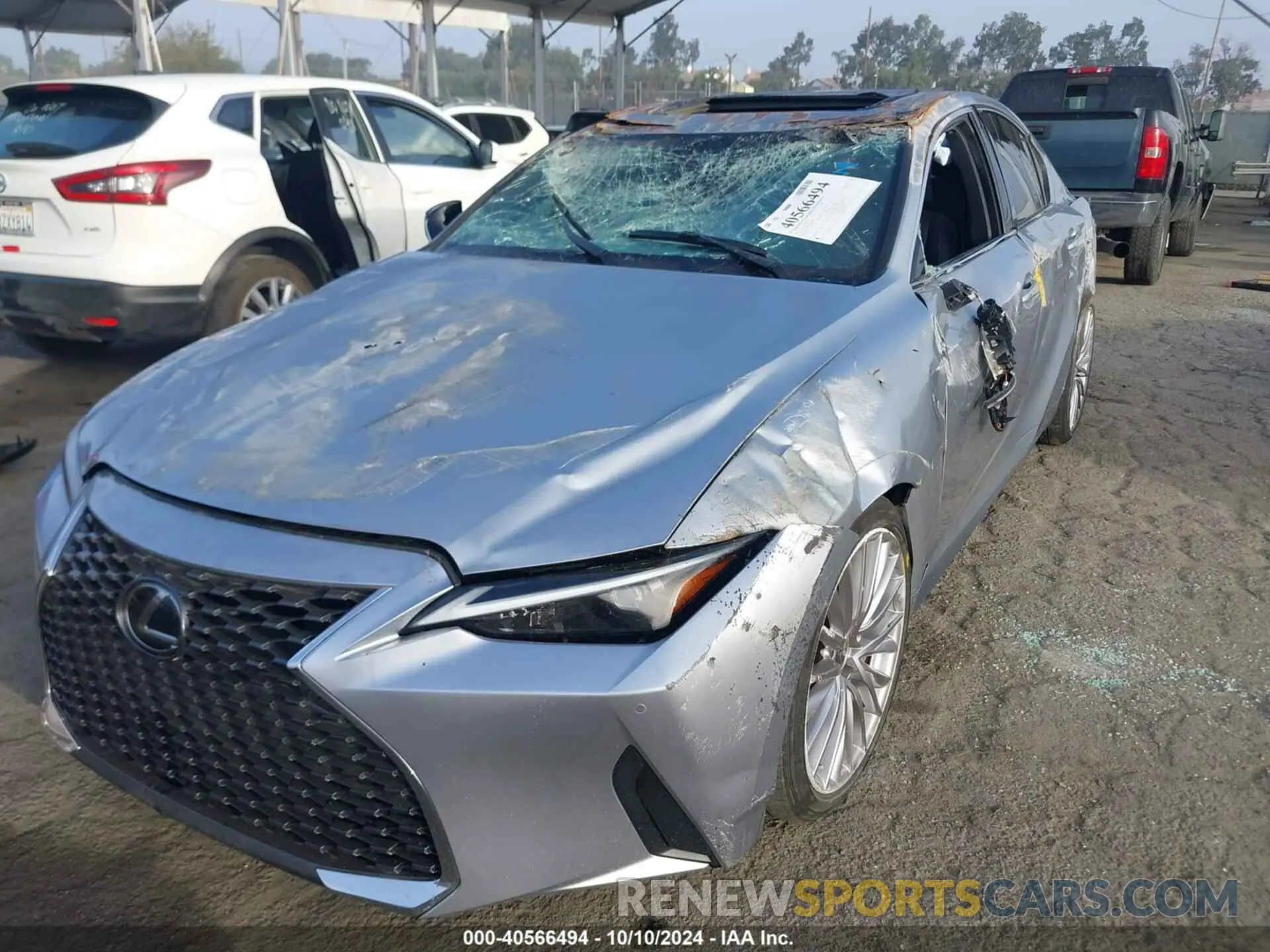 6 fotografías del automóvil dañado JTHDA1D22N5121248 LEXUS IS 2022