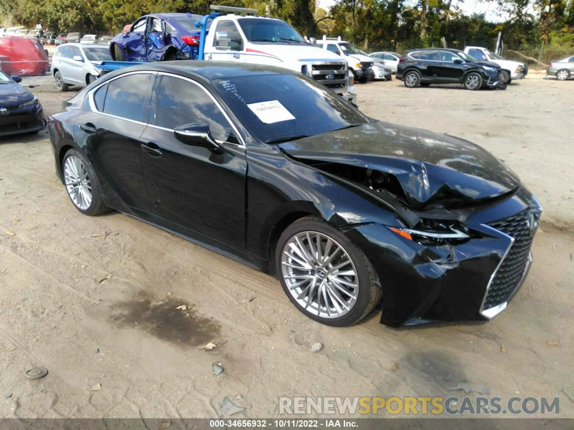 1 fotografías del automóvil dañado JTHDA1D25N5118800 LEXUS IS 2022