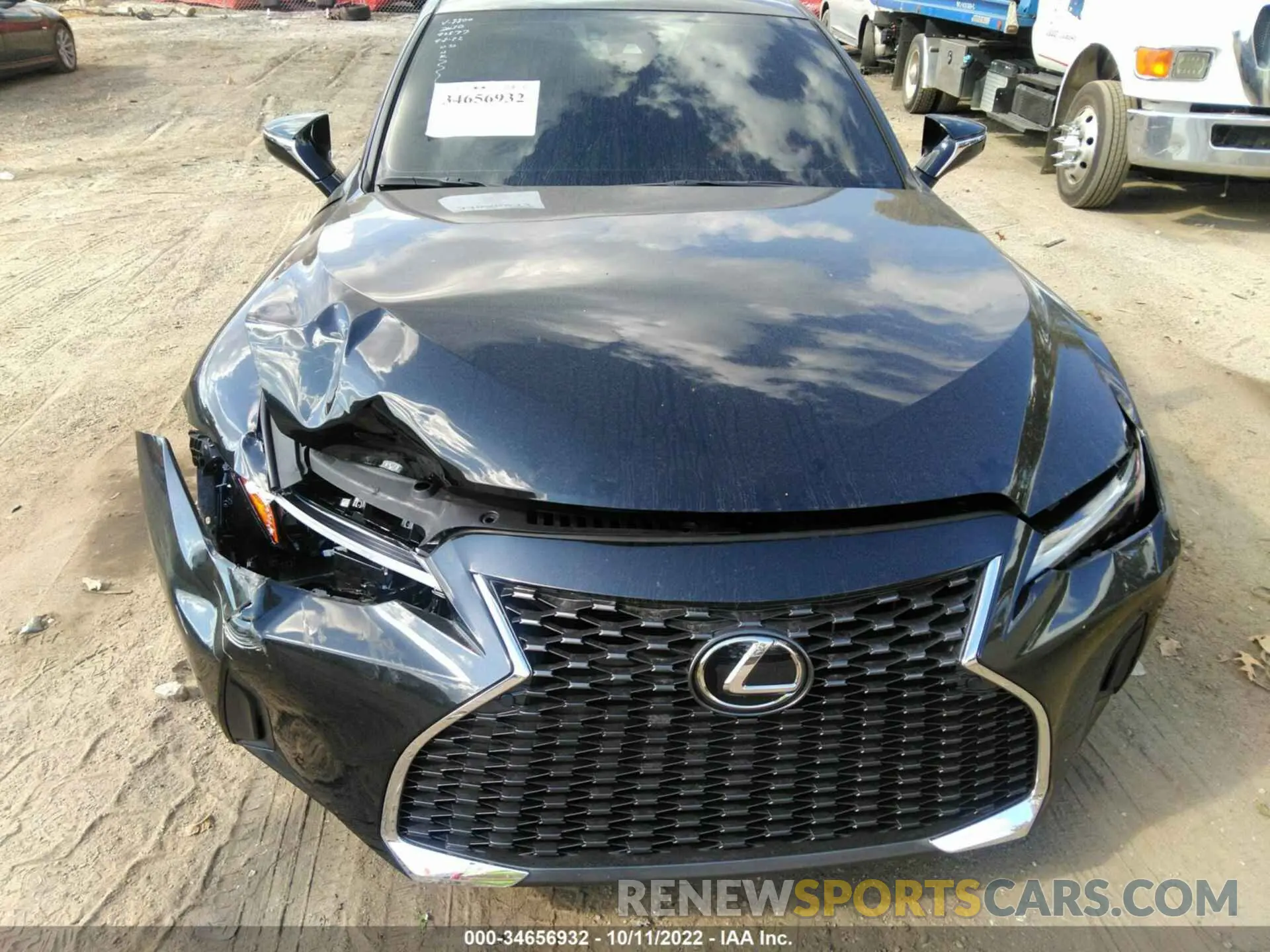 6 fotografías del automóvil dañado JTHDA1D25N5118800 LEXUS IS 2022