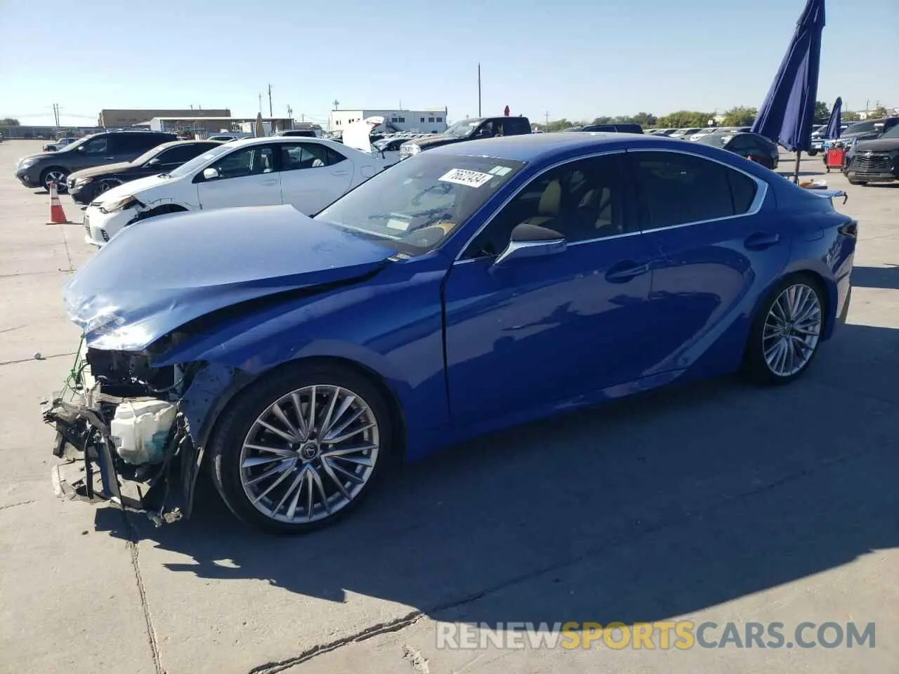 1 fotografías del automóvil dañado JTHDA1D28N5120959 LEXUS IS 2022