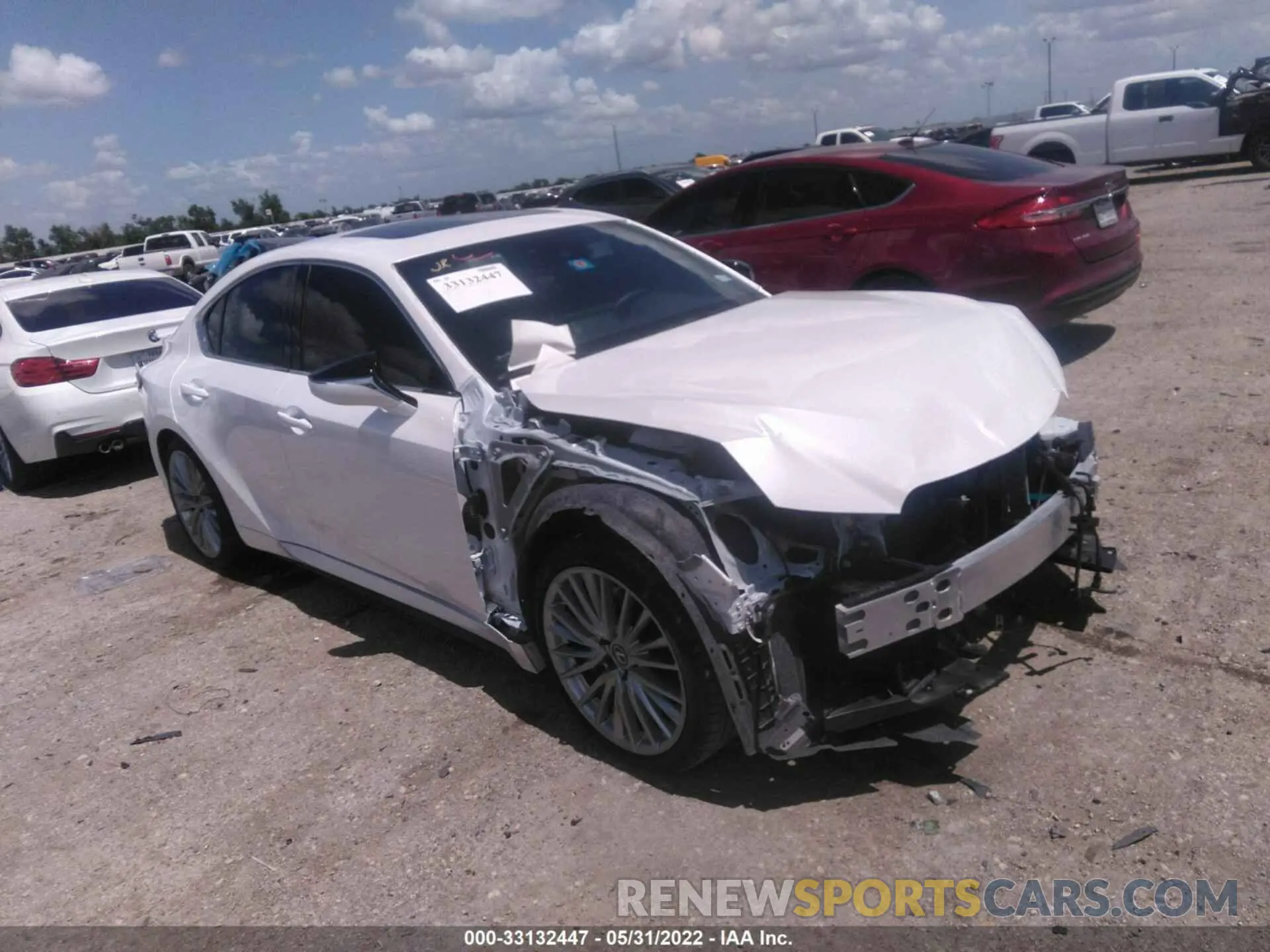 1 fotografías del automóvil dañado JTHDA1D29N5118623 LEXUS IS 2022