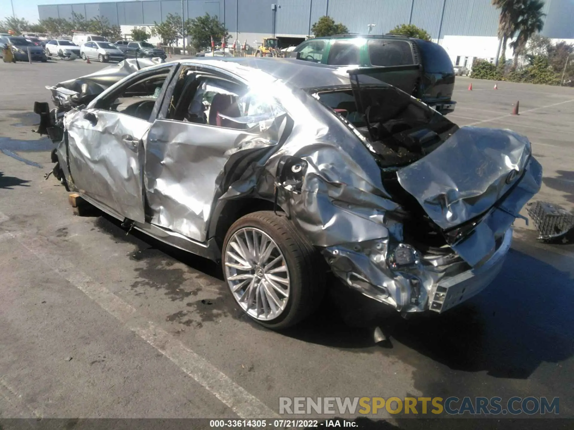 3 fotografías del automóvil dañado JTHDA1D29N5118914 LEXUS IS 2022
