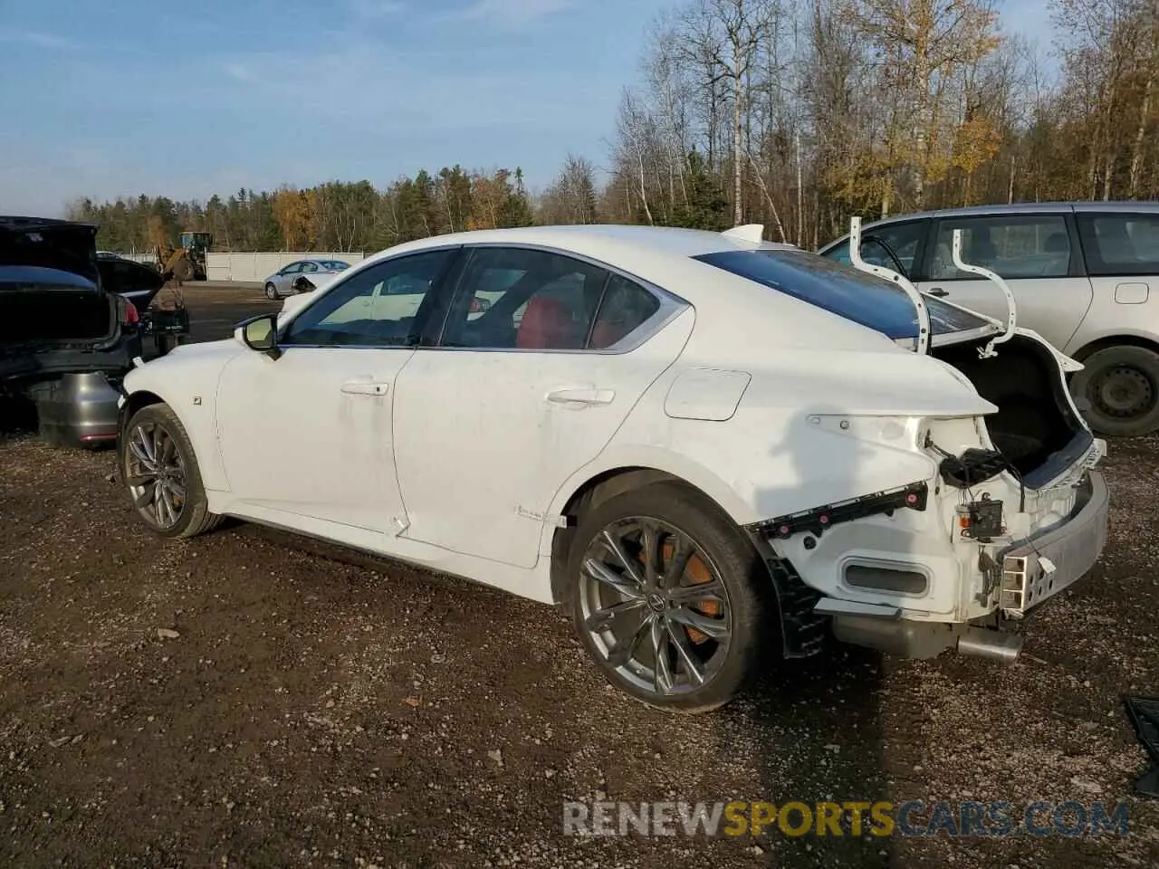 2 fotografías del automóvil dañado JTHG81F27N5049467 LEXUS IS 2022