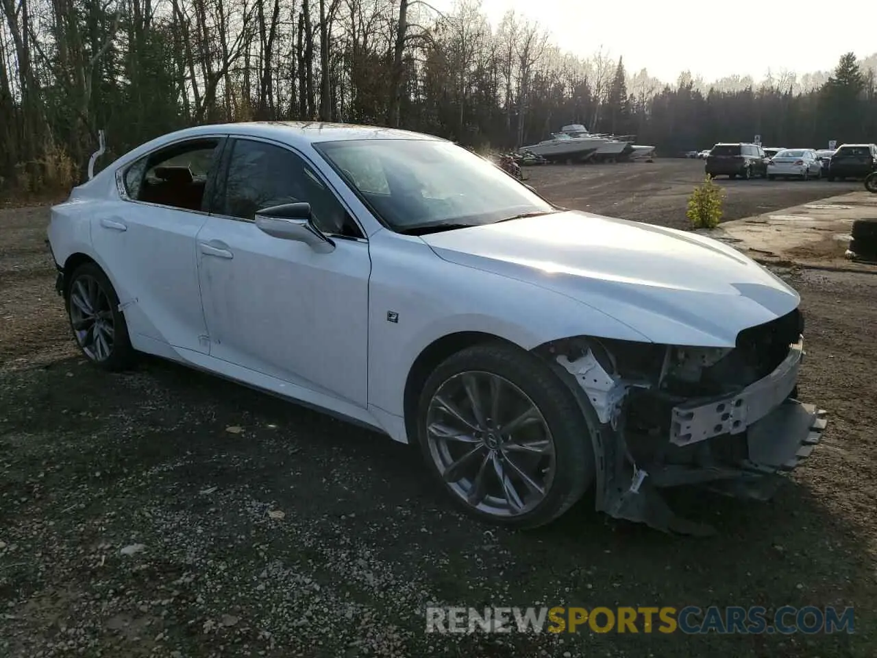 4 fotografías del automóvil dañado JTHG81F27N5049467 LEXUS IS 2022