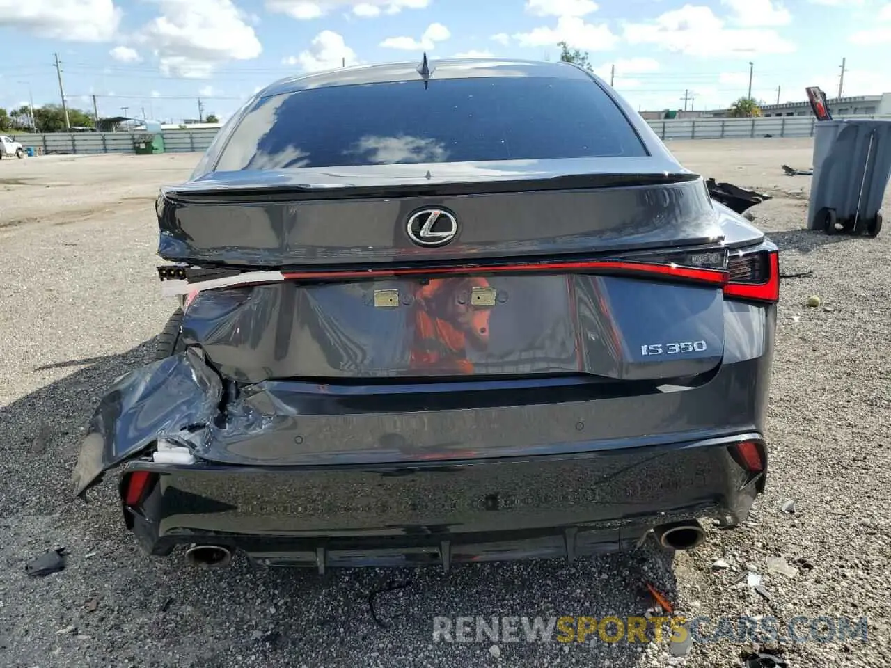 6 fotografías del automóvil dañado JTHGZ1B28N5050744 LEXUS IS 2022