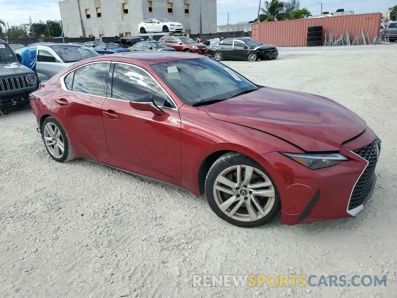 4 fotografías del automóvil dañado JTHCA1D29P5127529 LEXUS IS 2023