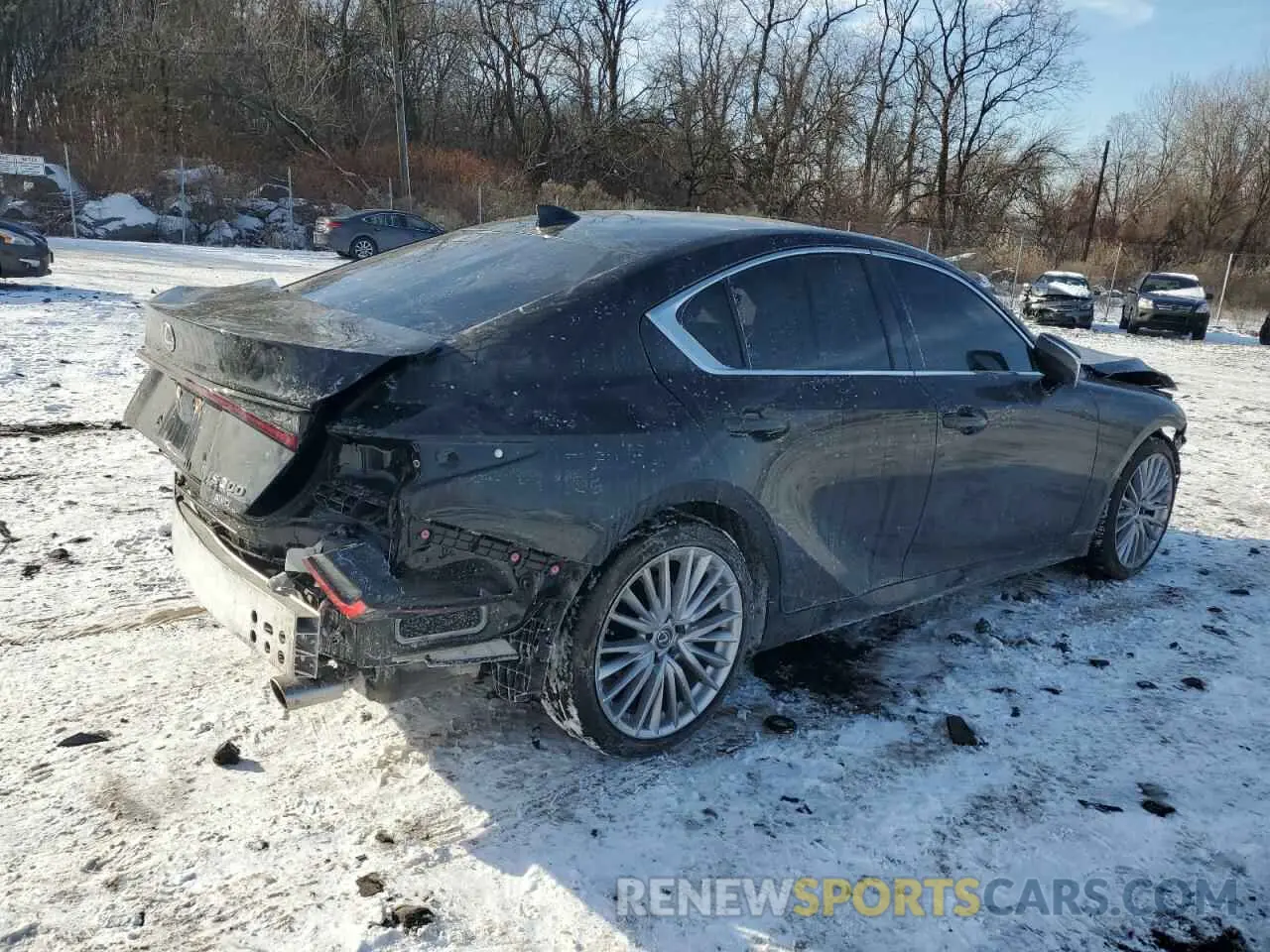 3 fotografías del automóvil dañado JTHD81F22P5050368 LEXUS IS 2023