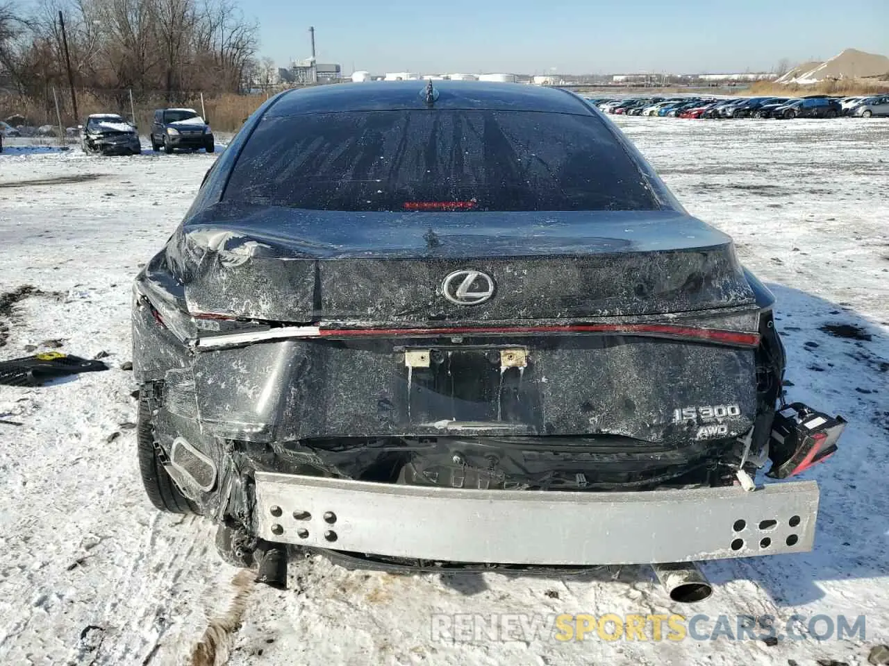 6 fotografías del automóvil dañado JTHD81F22P5050368 LEXUS IS 2023