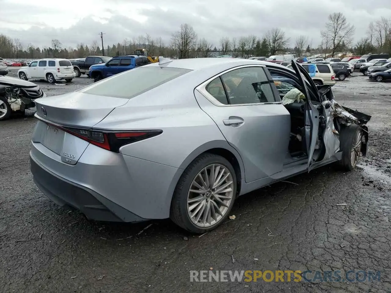 3 fotografías del automóvil dañado JTHD81F27P5050558 LEXUS IS 2023