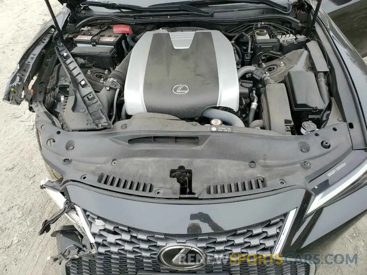 11 fotografías del automóvil dañado JTHD81F2XP5050344 LEXUS IS 2023