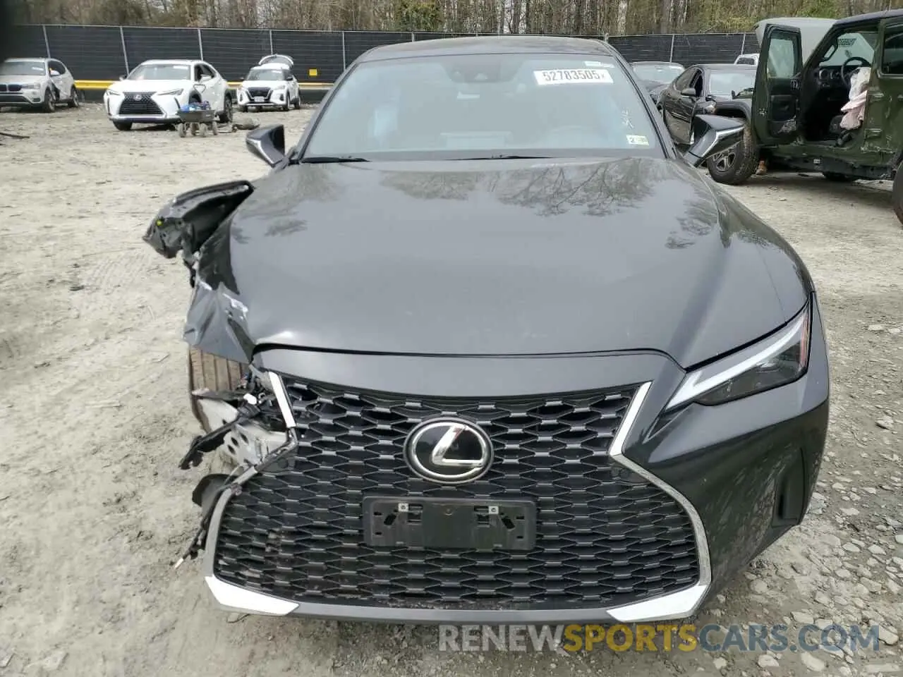 5 fotografías del automóvil dañado JTHD81F2XP5050344 LEXUS IS 2023