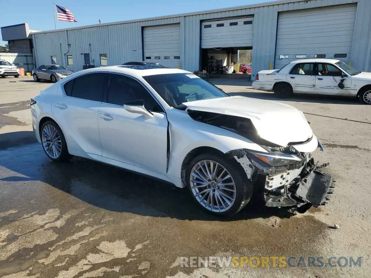 4 fotografías del automóvil dañado JTHDA1D20P5123910 LEXUS IS 2023