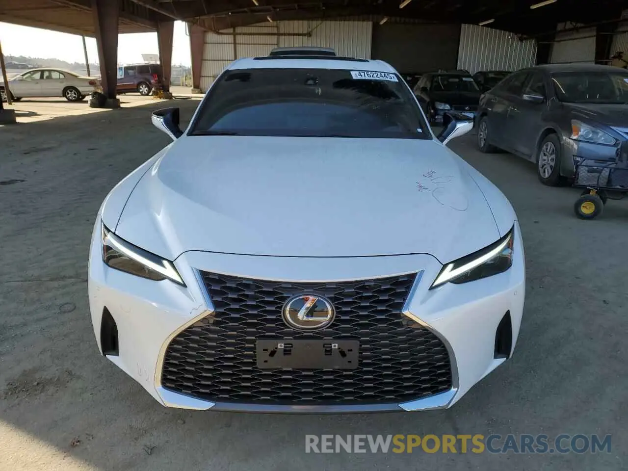 5 fotografías del automóvil dañado JTHDA1D29P5126031 LEXUS IS 2023