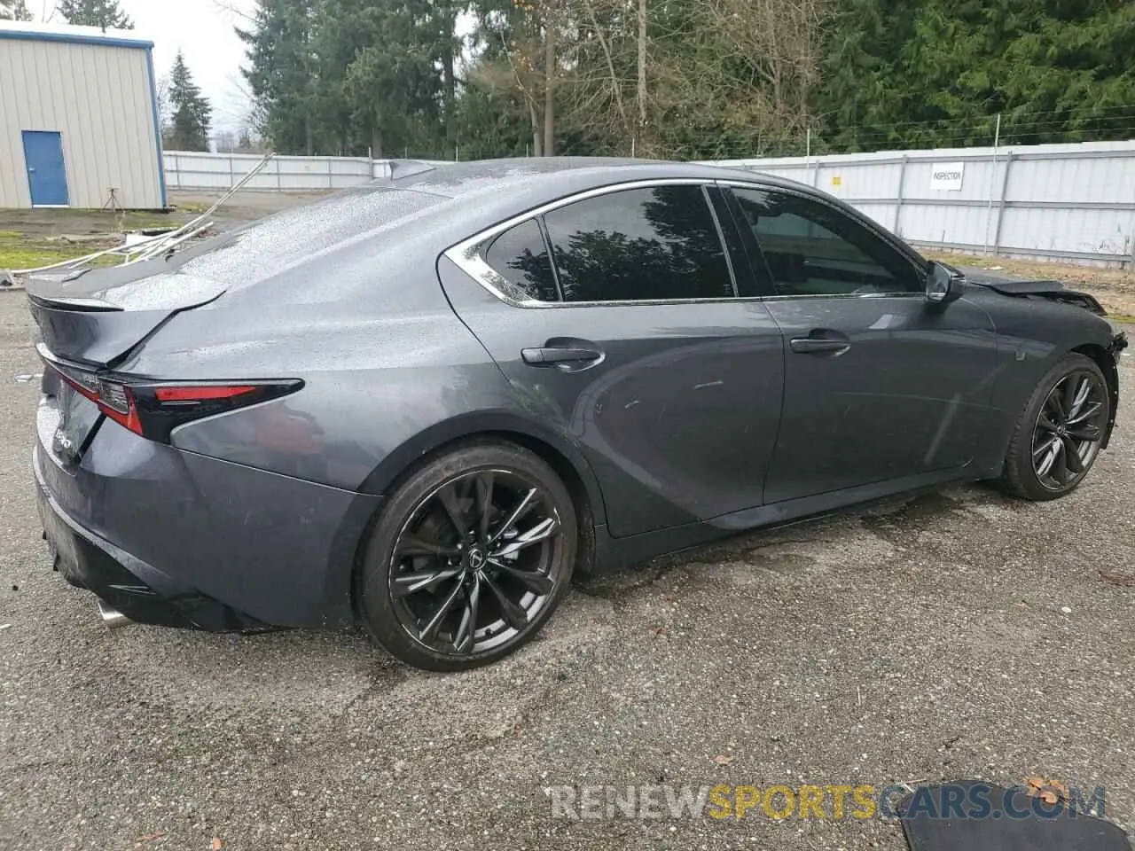 3 fotografías del automóvil dañado JTHBA1D24R5130885 LEXUS IS 2024