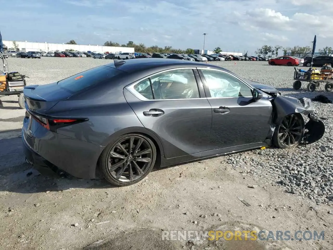 3 fotografías del automóvil dañado JTHBA1D2XR5131457 LEXUS IS 2024