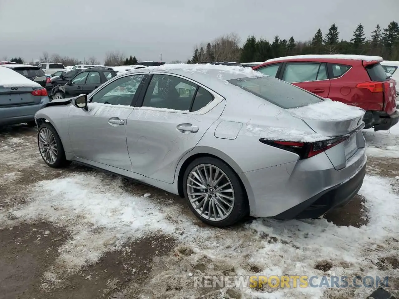 2 fotografías del automóvil dañado JTHD81F2XR5054039 LEXUS IS 2024