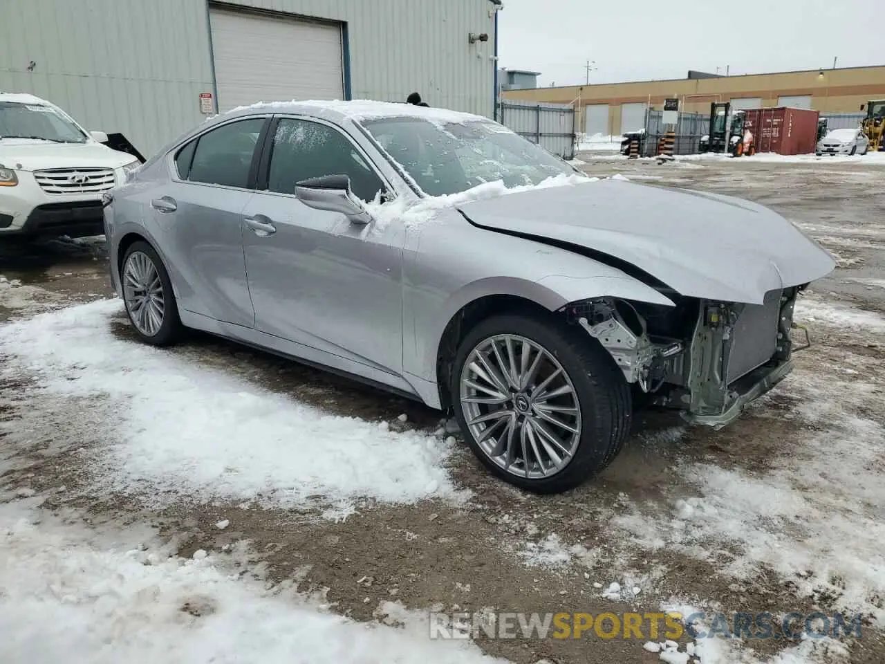 4 fotografías del automóvil dañado JTHD81F2XR5054039 LEXUS IS 2024