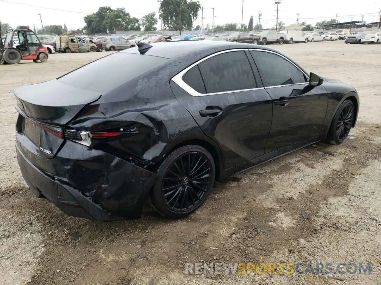 3 fotografías del automóvil dañado JTHDA1D23R5129333 LEXUS IS 2024
