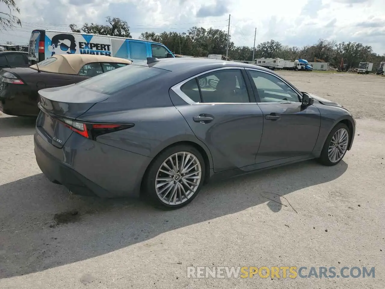 3 fotografías del automóvil dañado JTHDA1D29R5131927 LEXUS IS 2024