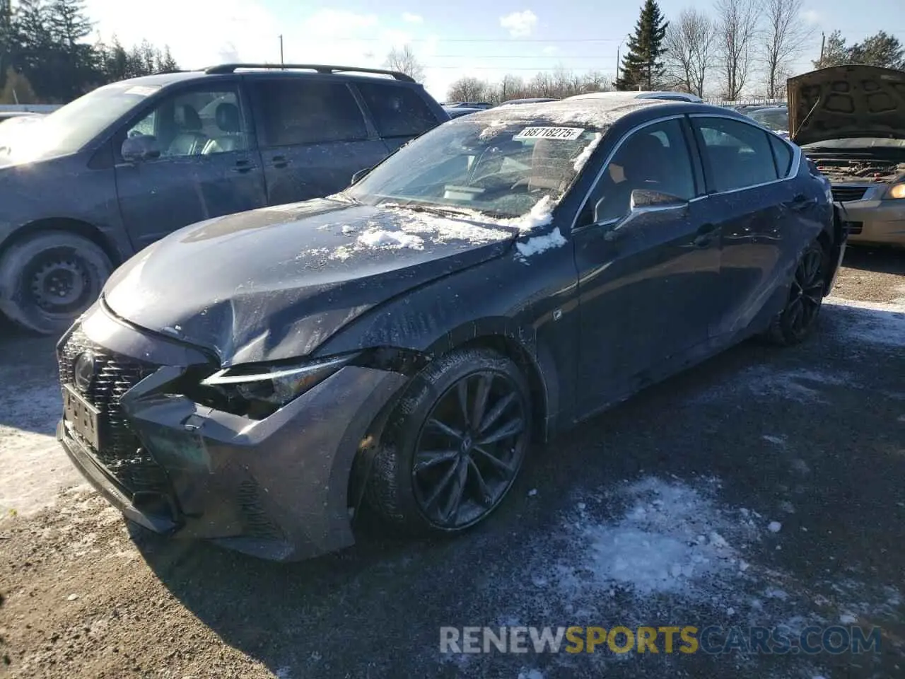 1 fotografías del automóvil dañado JTHG81F2XR5054393 LEXUS IS 2024