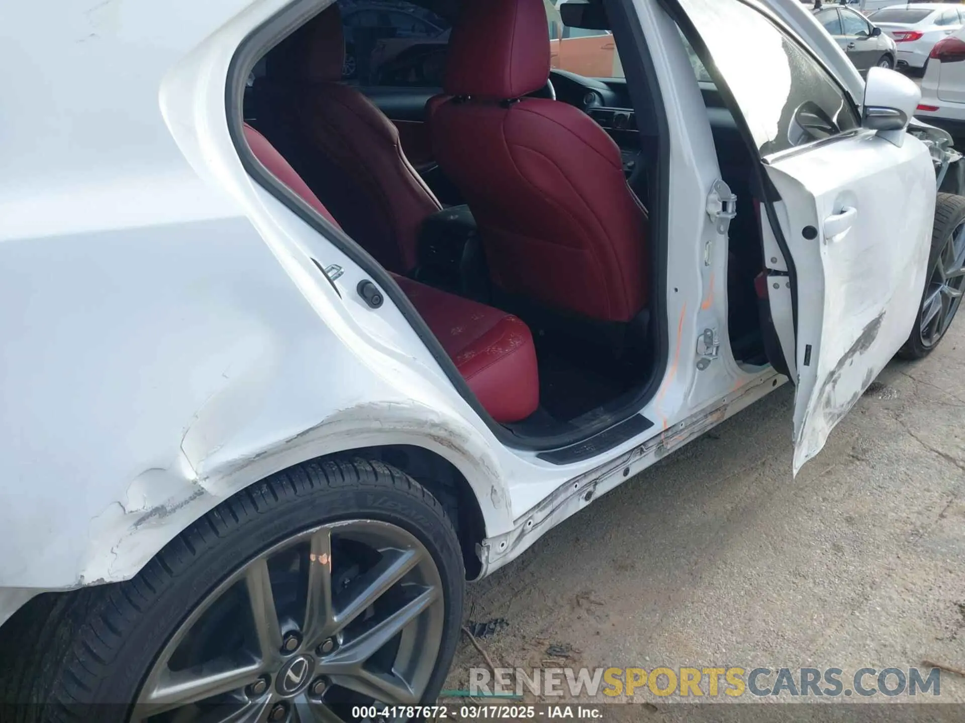 19 fotografías del automóvil dañado JTHBA1D20K5085529 LEXUS IS 300 2019