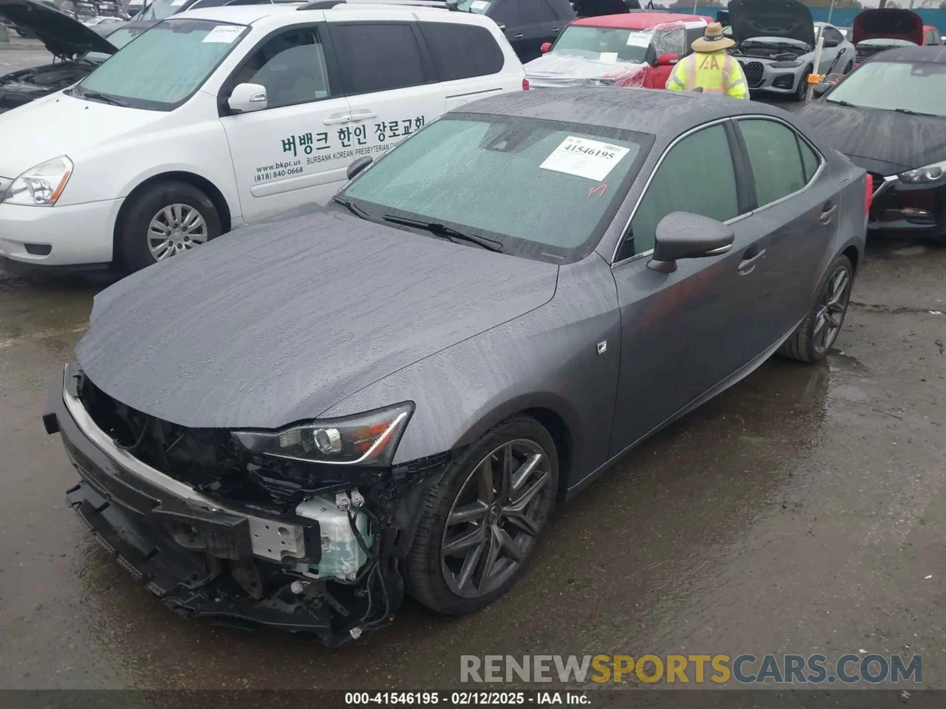 2 fotografías del automóvil dañado JTHBA1D23K5086447 LEXUS IS 300 2019