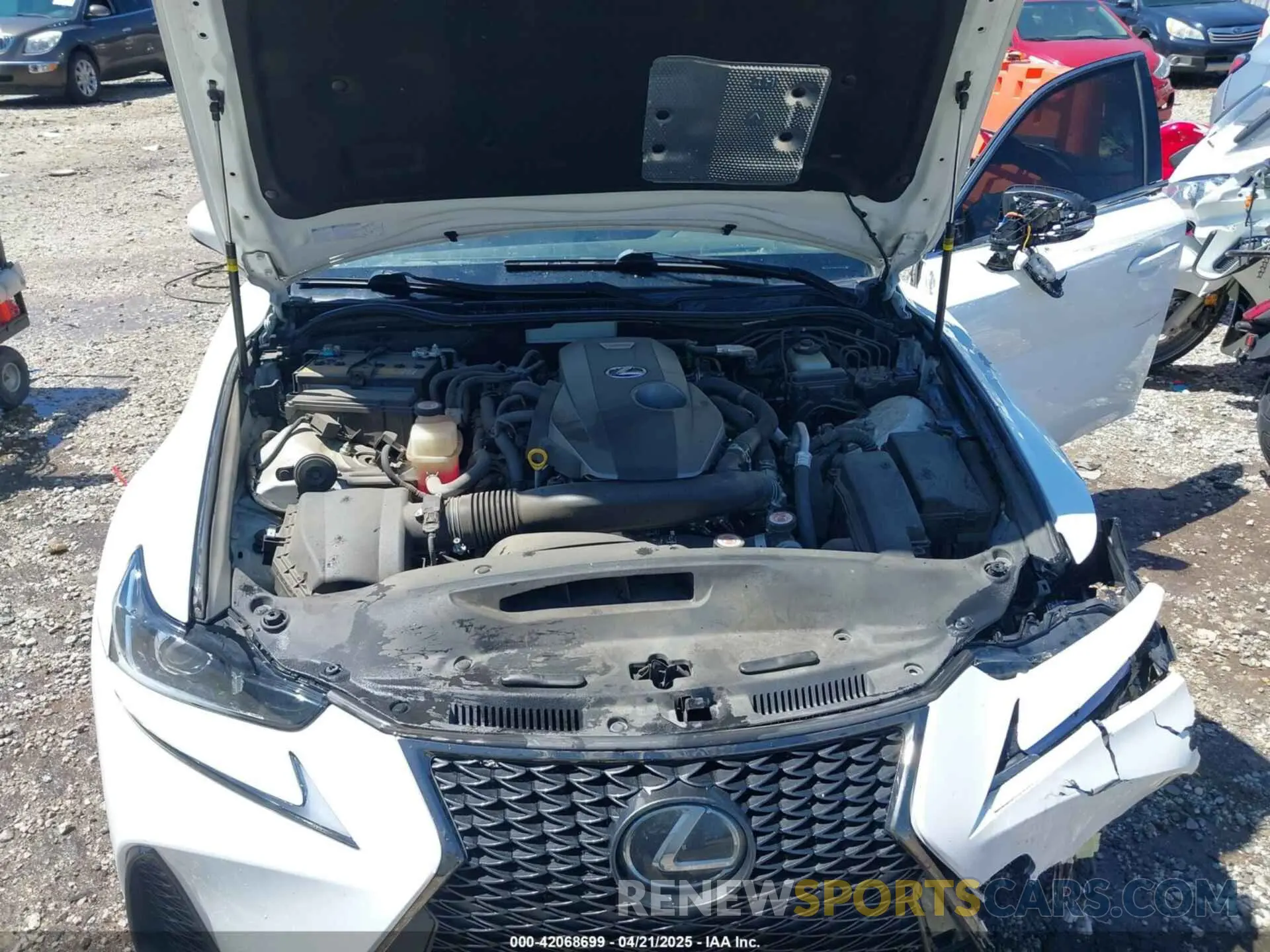 10 fotografías del automóvil dañado JTHBA1D26K5093781 LEXUS IS 300 2019