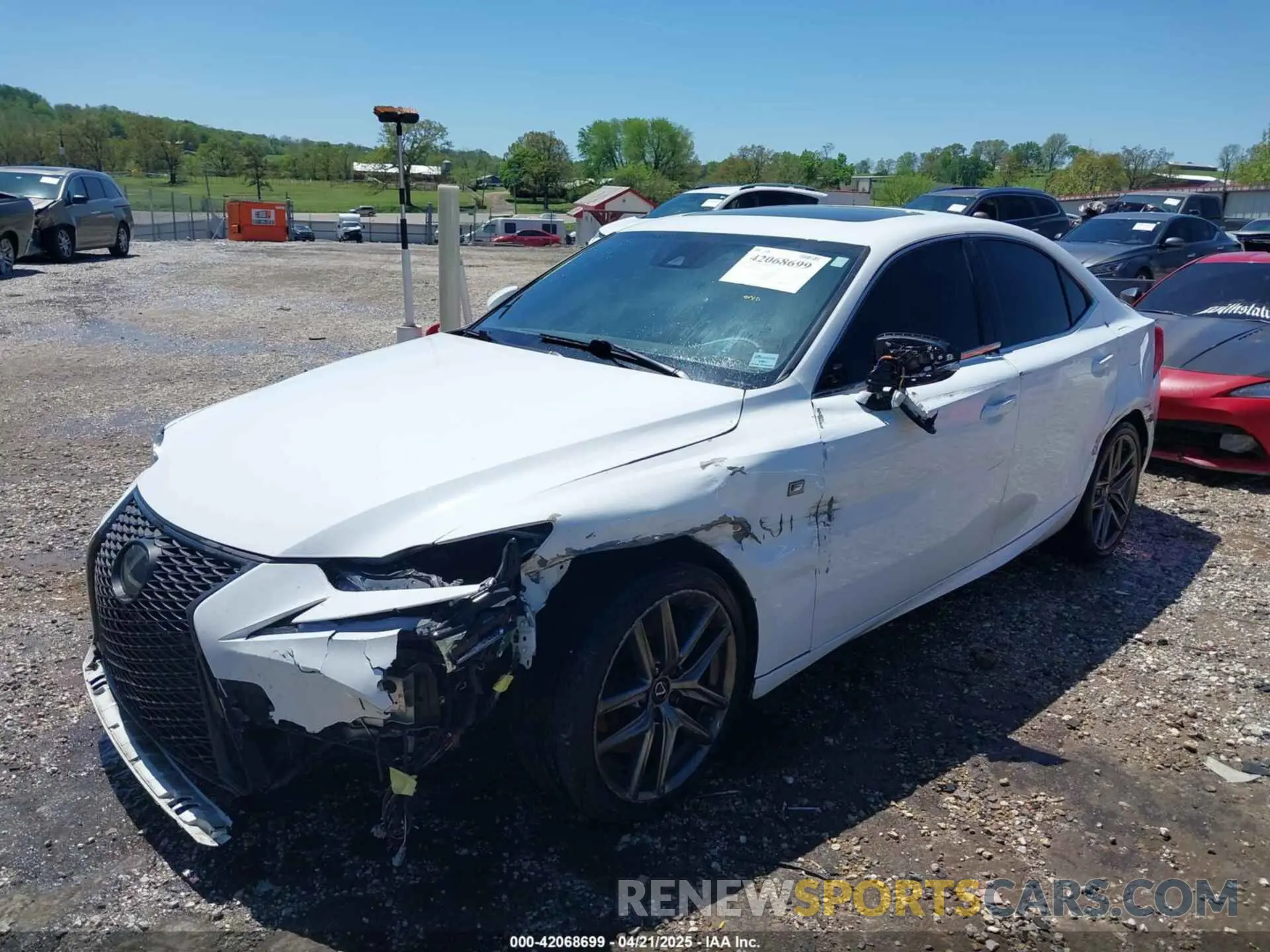 6 fotografías del automóvil dañado JTHBA1D26K5093781 LEXUS IS 300 2019