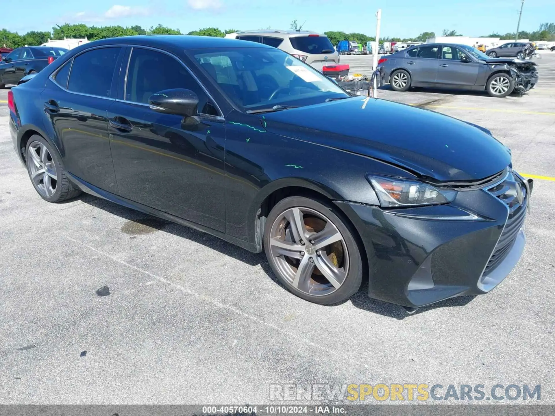 1 fotografías del automóvil dañado JTHBA1D28K5094060 LEXUS IS 300 2019