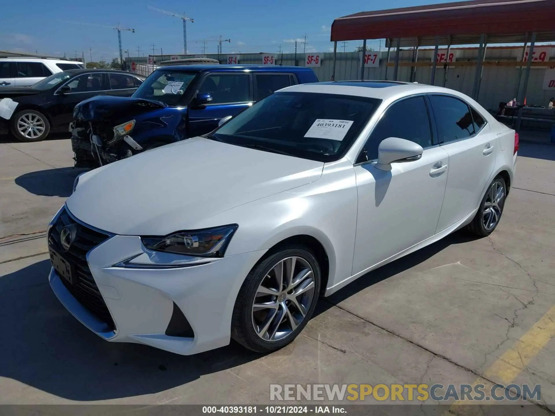 2 fotografías del automóvil dañado JTHBA1D28K5097542 LEXUS IS 300 2019