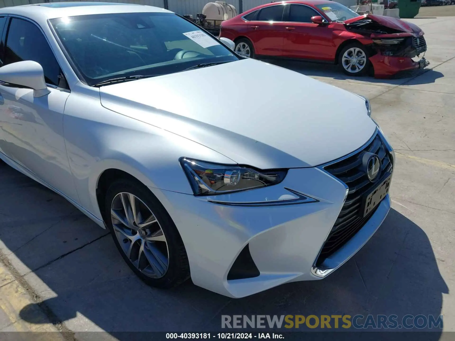 6 fotografías del automóvil dañado JTHBA1D28K5097542 LEXUS IS 300 2019