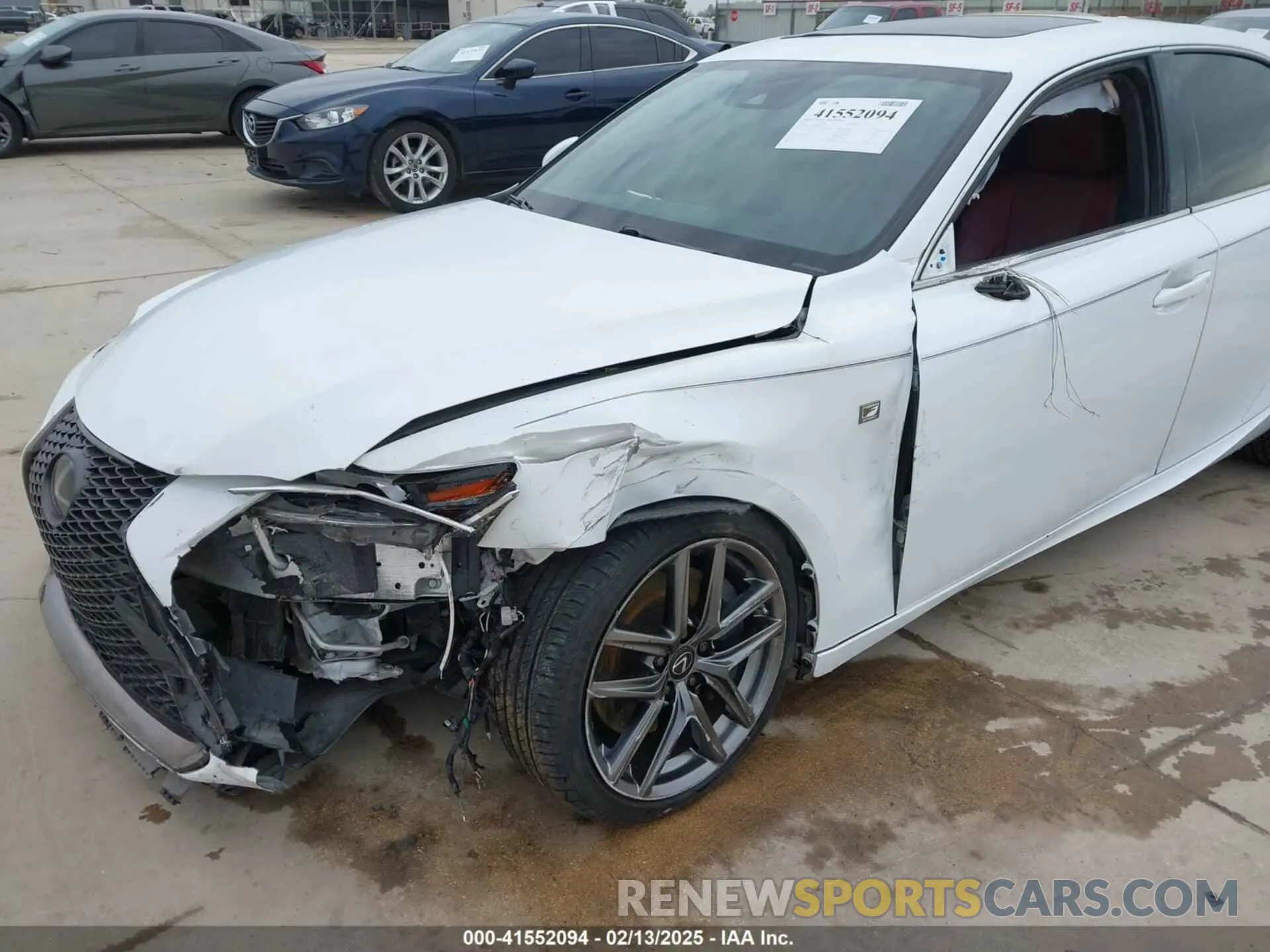 6 fotografías del automóvil dañado JTHC81D20K5034547 LEXUS IS 300 2019