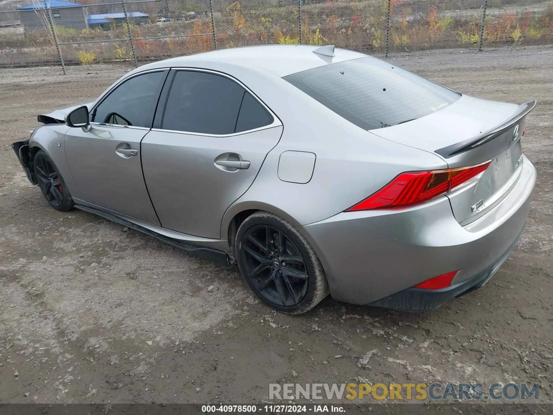 3 fotografías del automóvil dañado JTHC81D28K5036577 LEXUS IS 300 2019