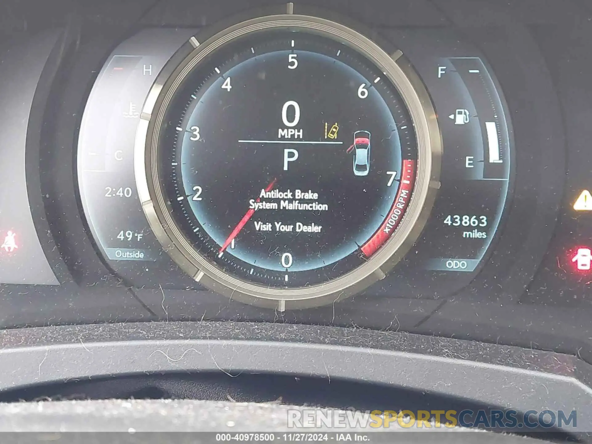 7 fotografías del automóvil dañado JTHC81D28K5036577 LEXUS IS 300 2019