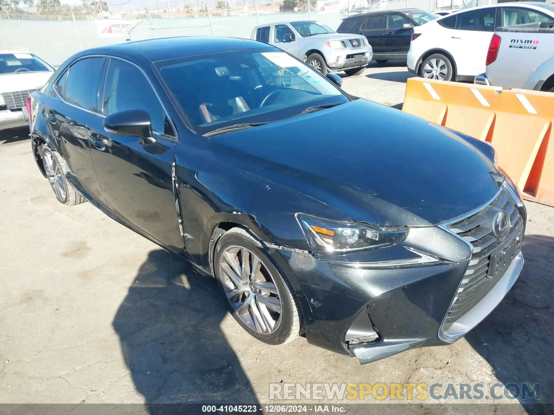 1 fotografías del automóvil dañado JTHAA1D26L5108860 LEXUS IS 300 2020
