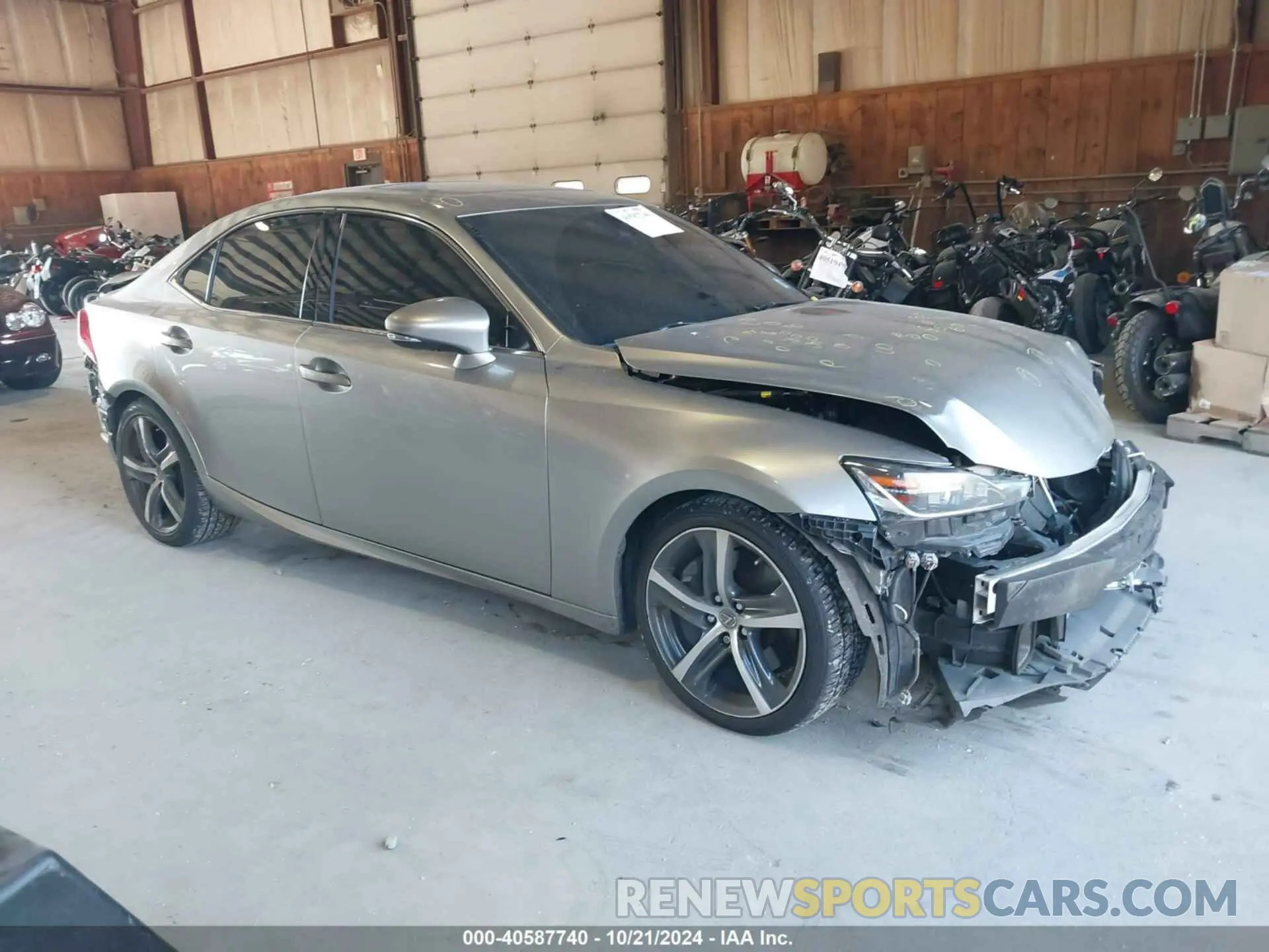 1 fotografías del automóvil dañado JTHD81F25L5042291 LEXUS IS 300 2020