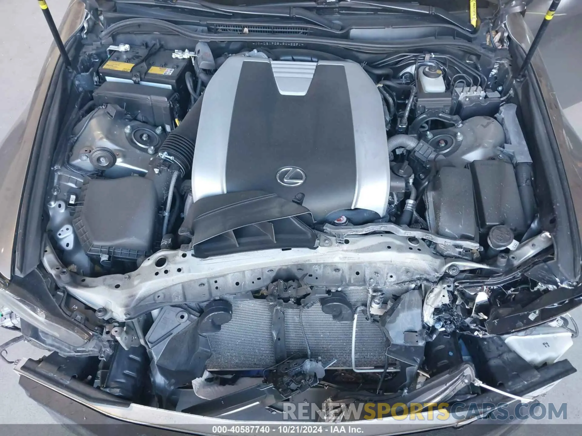 10 fotografías del automóvil dañado JTHD81F25L5042291 LEXUS IS 300 2020
