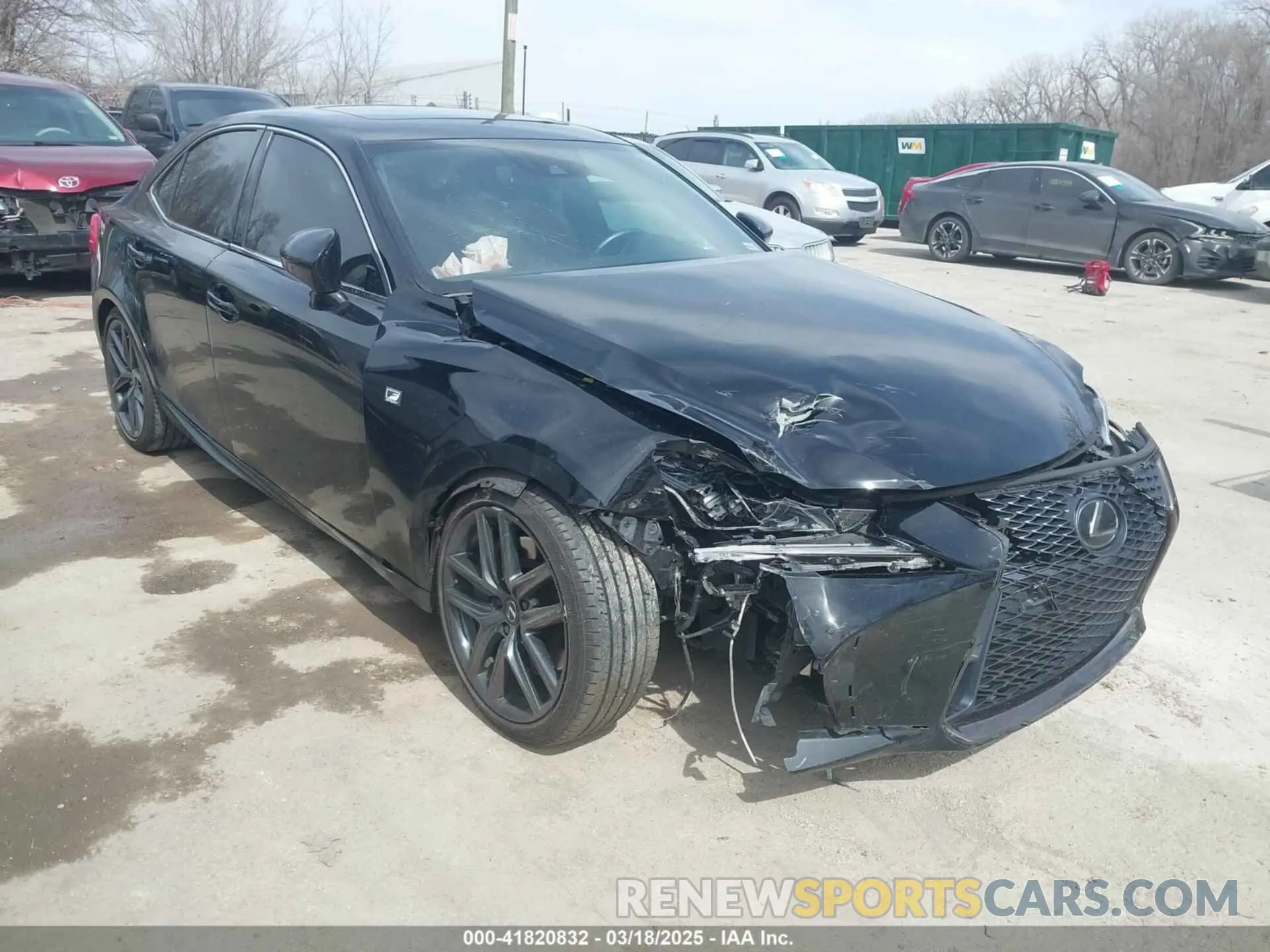 1 fotografías del automóvil dañado JTHGA1D20L5106242 LEXUS IS 300 2020