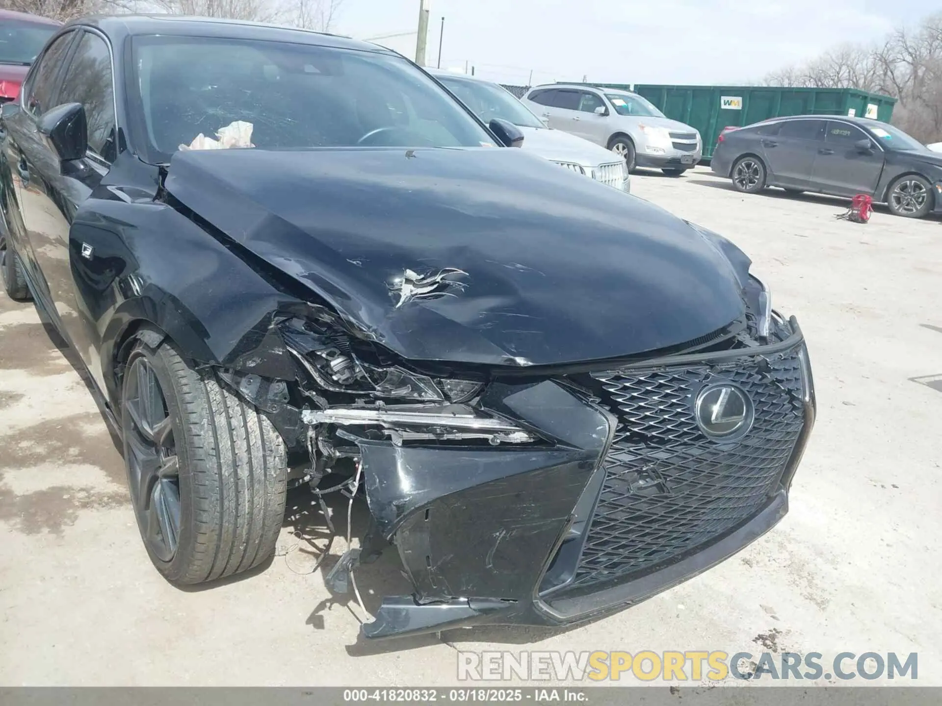 6 fotografías del automóvil dañado JTHGA1D20L5106242 LEXUS IS 300 2020