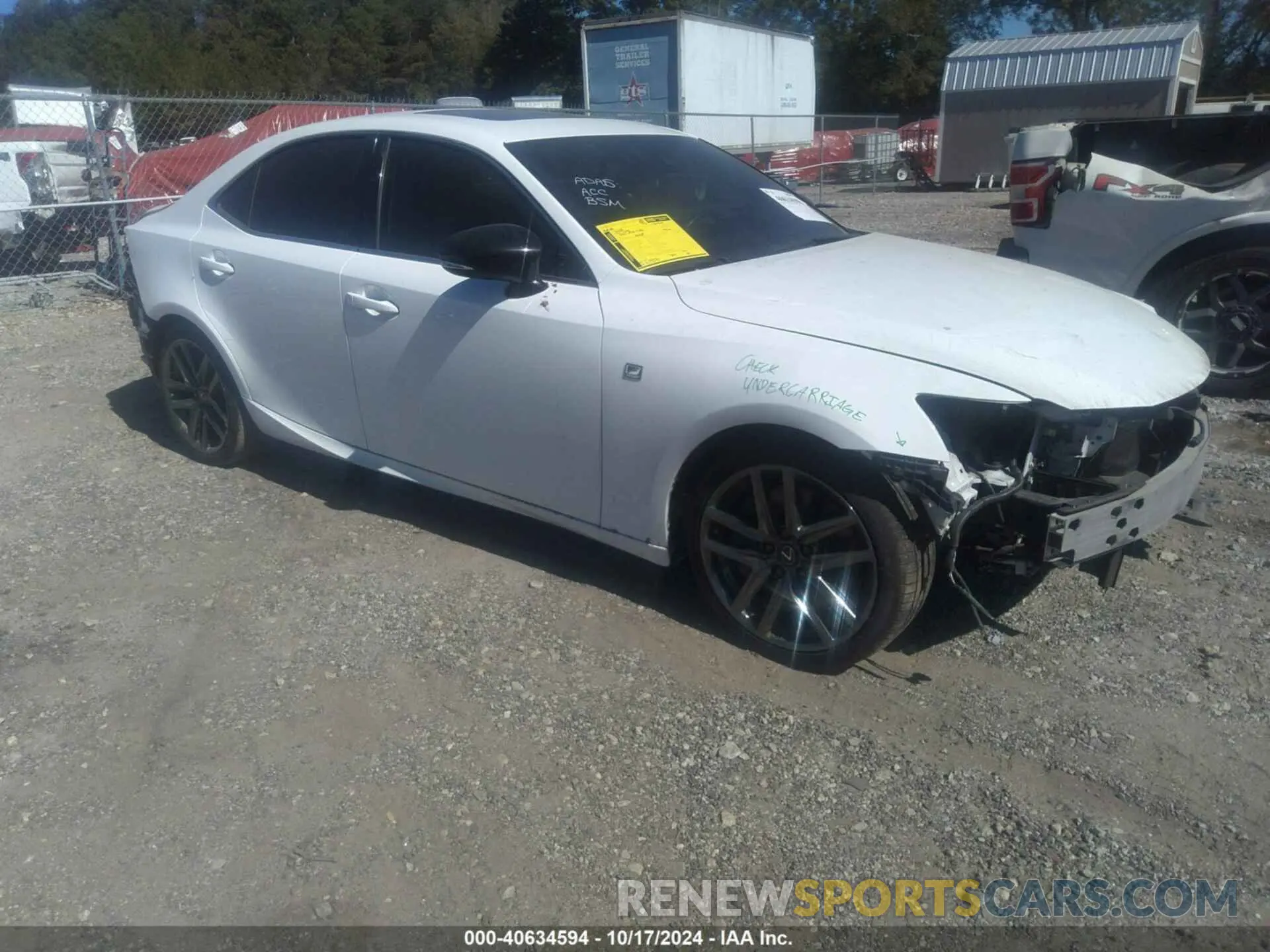 1 fotografías del automóvil dañado JTHGA1D2XL5106670 LEXUS IS 300 2020