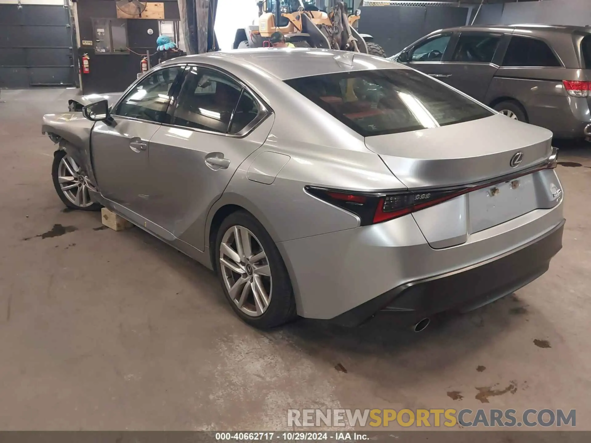 3 fotografías del automóvil dañado JTHA81F26M5043910 LEXUS IS 300 2021