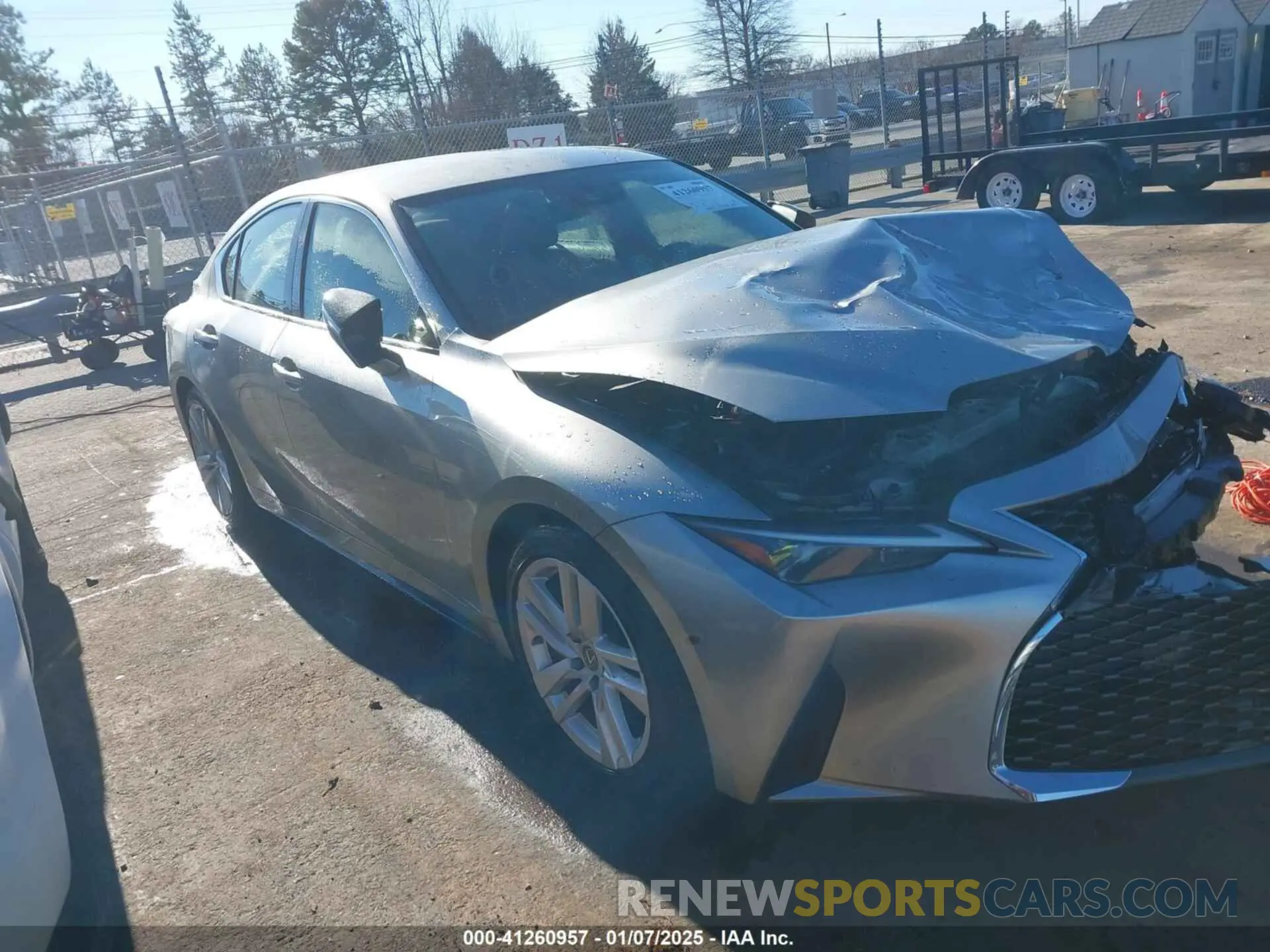 1 fotografías del automóvil dañado JTHAA1D22M5116679 LEXUS IS 300 2021