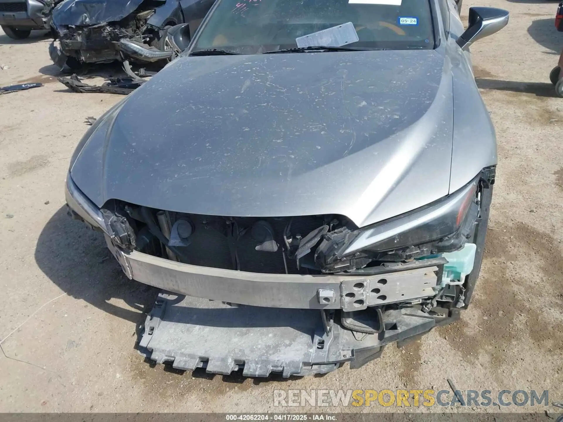 6 fotografías del automóvil dañado JTHAA1D26M5112909 LEXUS IS 300 2021