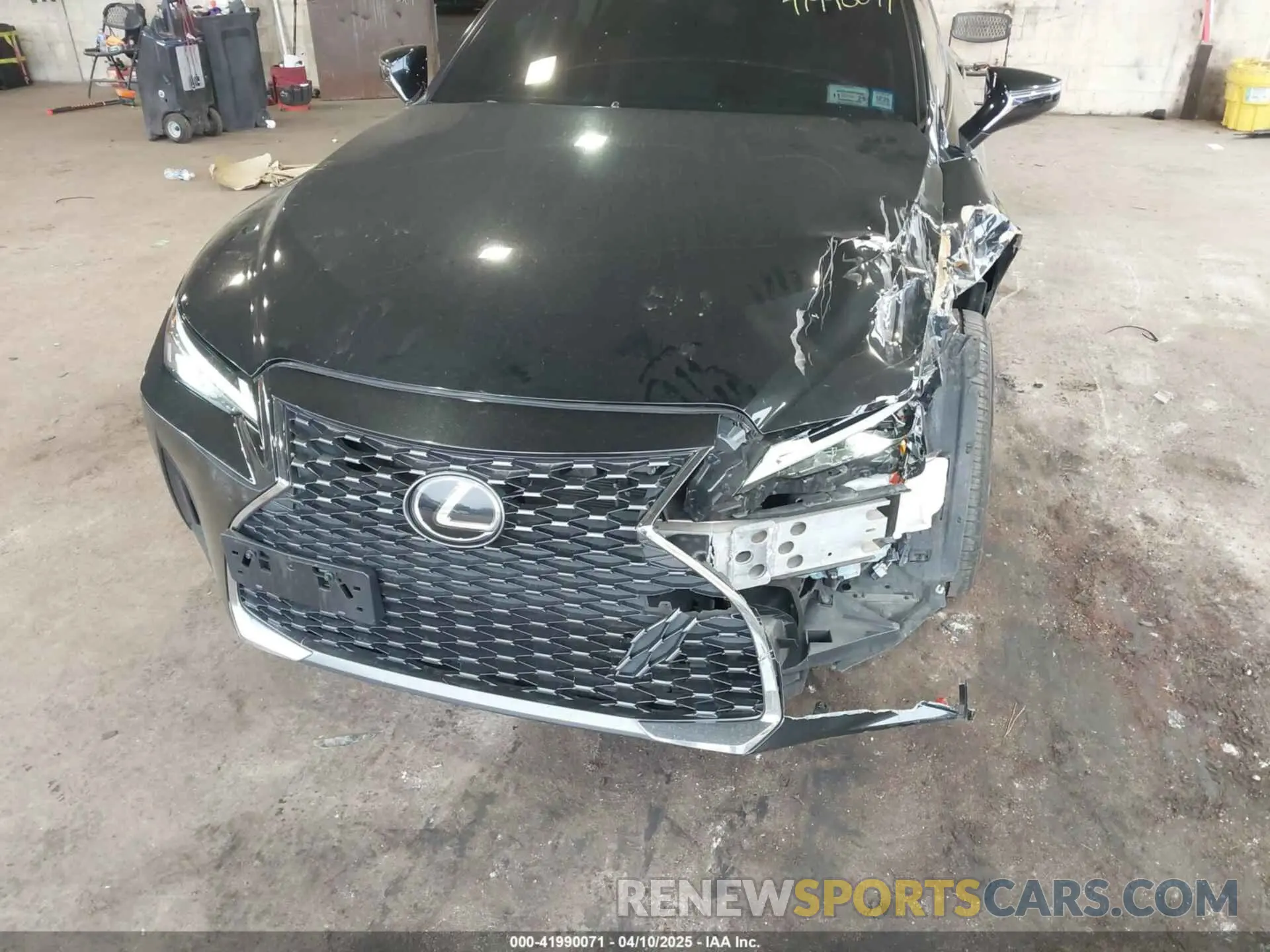 6 fotografías del automóvil dañado JTHAA1D28M5113401 LEXUS IS 300 2021