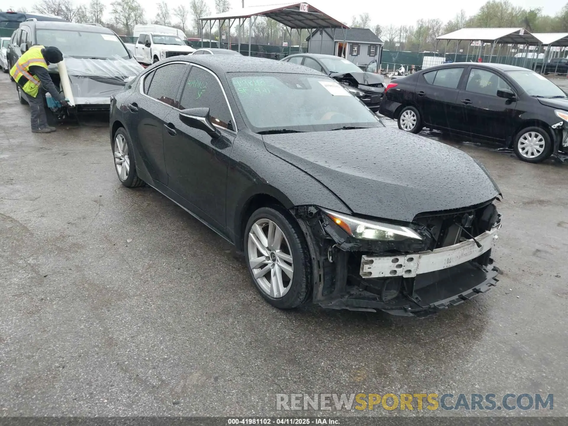 1 fotografías del automóvil dañado JTHC81F29M5043571 LEXUS IS 300 2021
